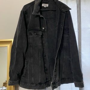 Black denim jacket